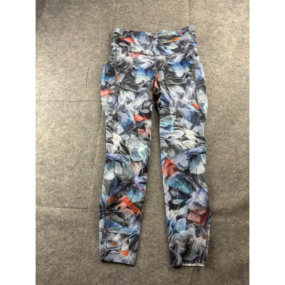 Lululemon Women's 8 Fast Free HR Tight‎ 24" W/ Pockets Luminescent Floral Multi